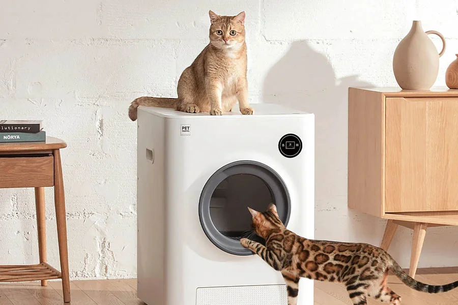 self-cleaning cat litter box