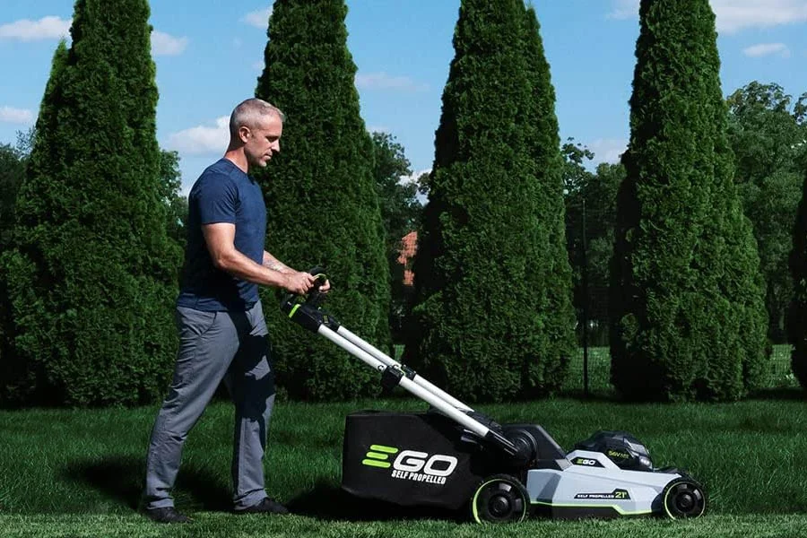 self-propelled push mower