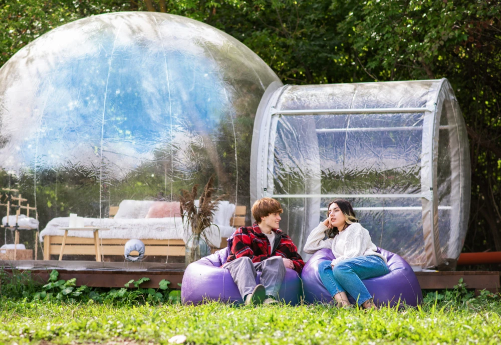 glamping bubble tent