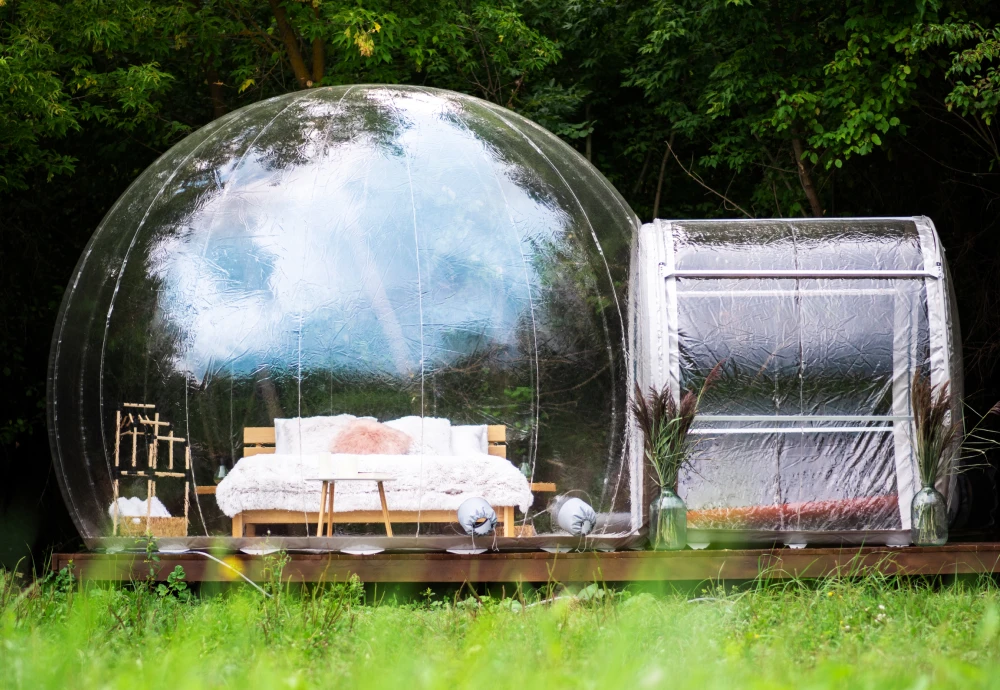 clear inflatable bubble tent