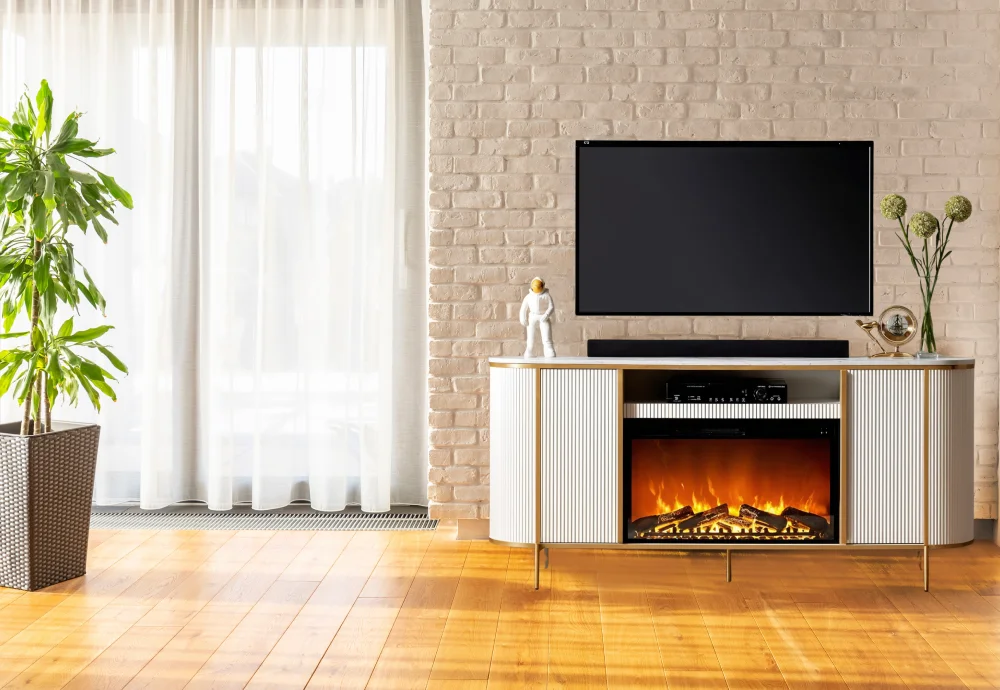 electric fireplace and heater