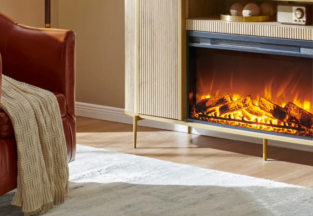 white electric fireplace heater